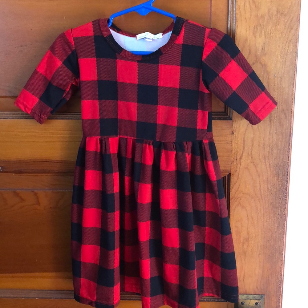 Little Girls Buffalo Plaid Dress